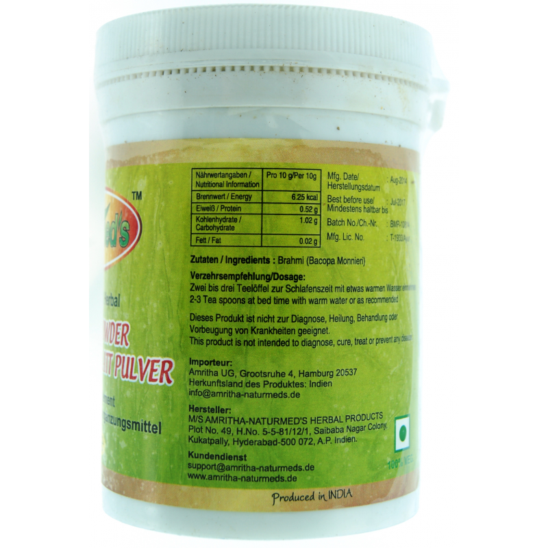 How to take brahmi powder does
