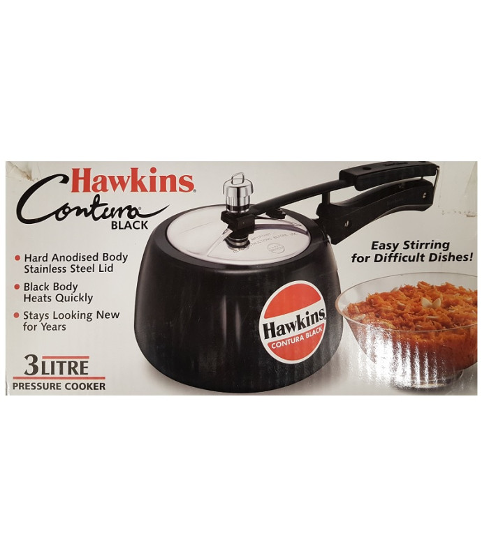 Hawkins Contura BLACK Cooker - (Capacity 3L) Hawkins Contura BLACK Cooker - (Capacity 3L)