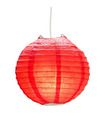Red Hanging Paper Lantern-Round Globe