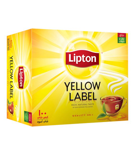 Lipton Yellow Label Black Tea - 100 Tea Bags
