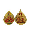 Maa Laxmi And Ganesh (Sticker)