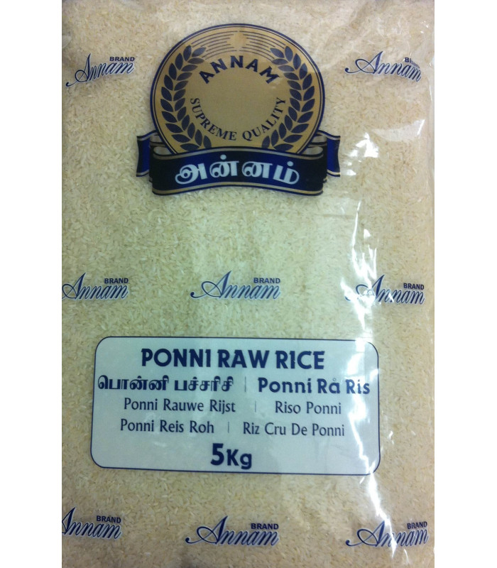 Annam Ponni Raw Rice - 5kg Annam Ponni Raw Rice - 5kg
