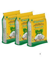 3 X Khushboo Extra Long Basmati Rice (Gold) - 5Kg