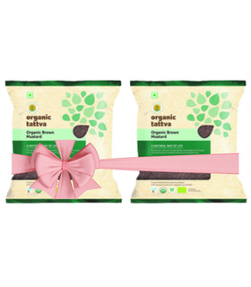 Organic Brown Mustard Seeds (Rai) - 100g (Buy 1 Get 1 Free)