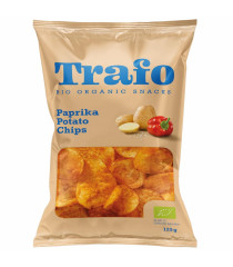 Trafo Paprika-Kartoffelchips (Bio) – 125g (BBE : 22.12.2023)