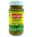 Priya Green Chilli Pickle (without Garlic) - 300g