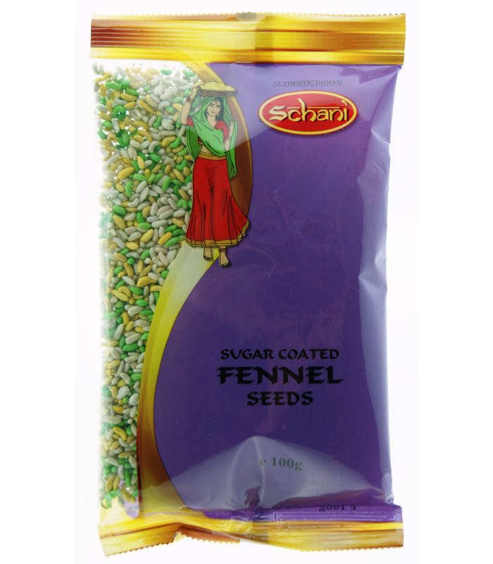 Schani Sugar Coated Fennel Seeds - 100g Schani Sugar Coated Fennel Seeds - 100g
