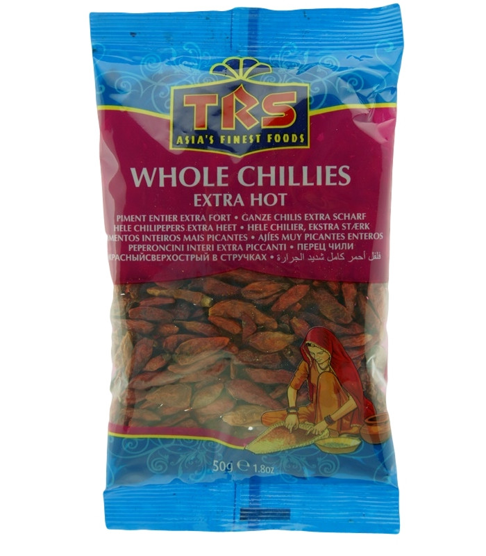 TRS Extra Hot Red Chillies (Whole) - 50g TRS Extra Hot Red Chillies (Whole) - 50g