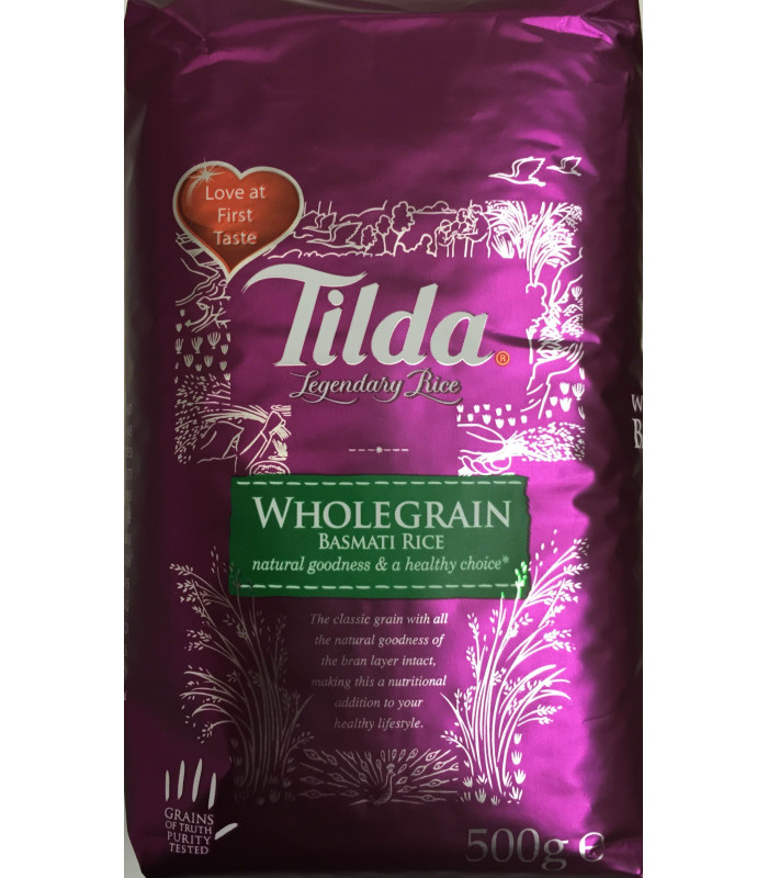 Tilda Wholegrain Basmati Rice - 500g Tilda Wholegrain Basmati Rice - 500g
