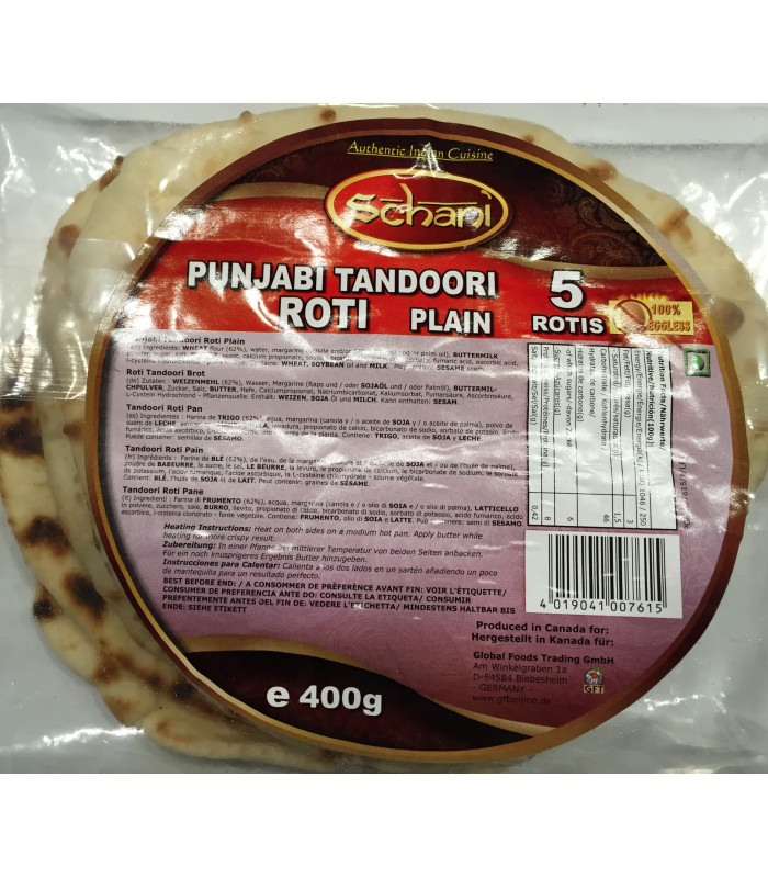 Schani Punjabi Tandoori Roti - 5 Pieces Schani Punjabi Tandoori Roti - 5 Pieces