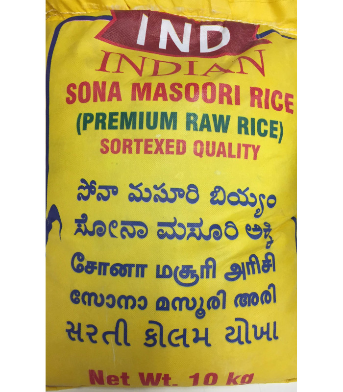 Ind Sona Masoori Rice - 10kg Ind Sona Masoori Rice - 10kg