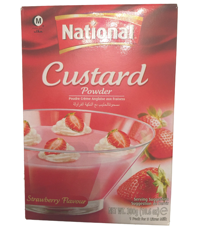 National Custard - Strawberry Flavour - 300g National Custard - Strawberry Flavour - 300g