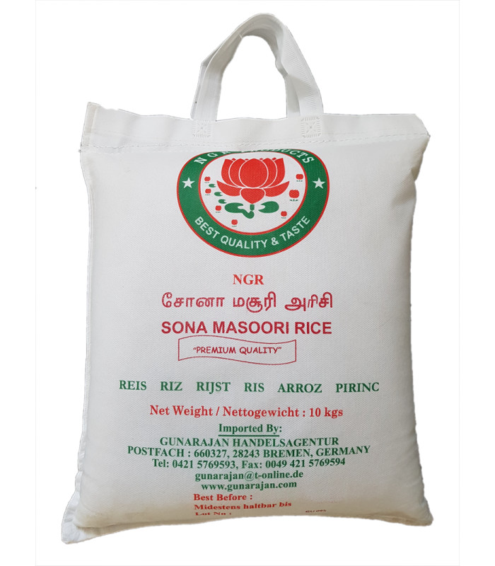 NGR Sona Masoori Rice - 10kg NGR Sona Masoori Rice - 10kg