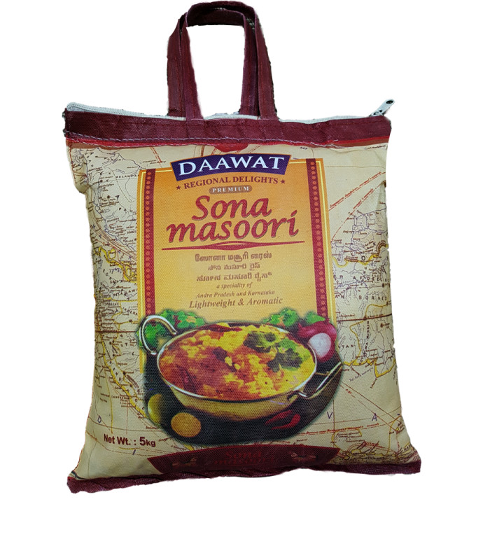 Daawat Sona Masoori Rice - 5kg Daawat Sona Masoori Rice - 5kg