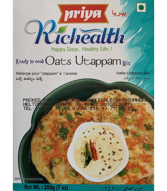 Priya Oats Utappam mix - 200g Priya Oats Utappam mix - 200g