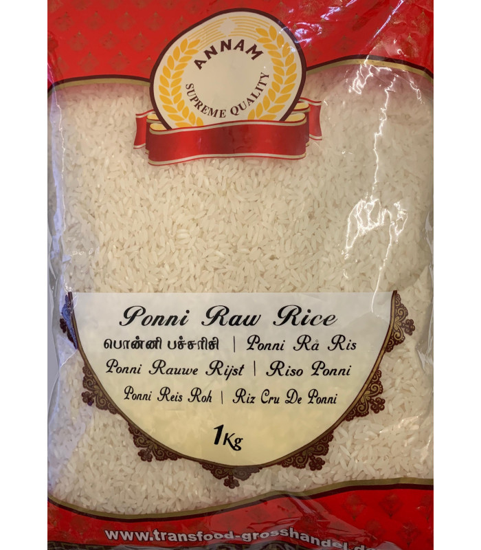 Rice - Annam Ponni Raw Rice - 1 kg Rice - Annam Ponni Raw Rice - 1 kg