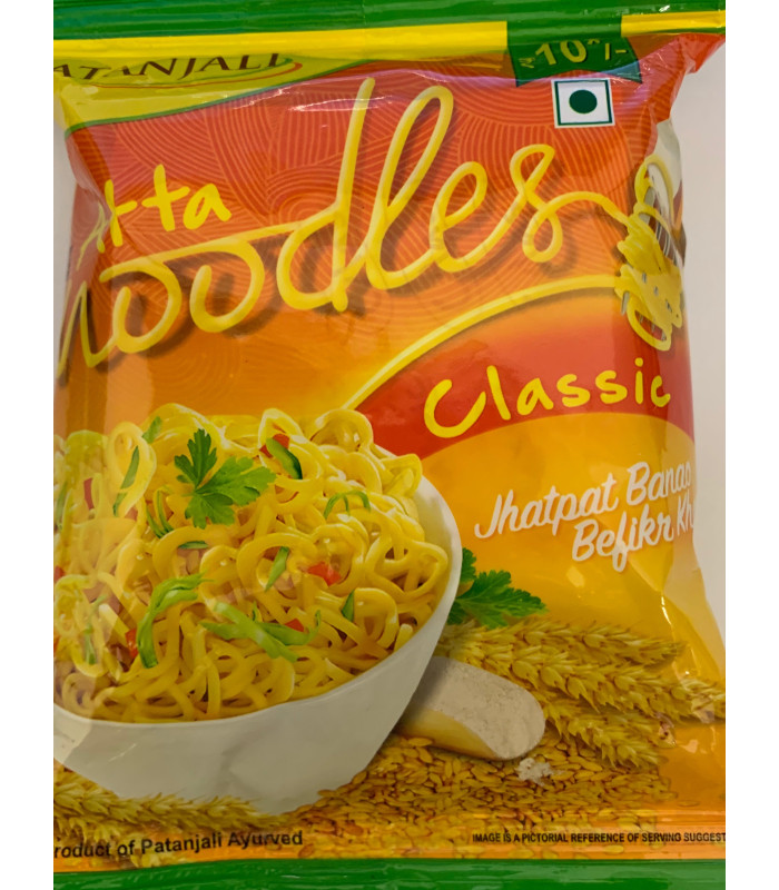 Noodles - Patanjali atta noodles Classic - 60g Noodles - Patanjali atta noodles Classic - 60g