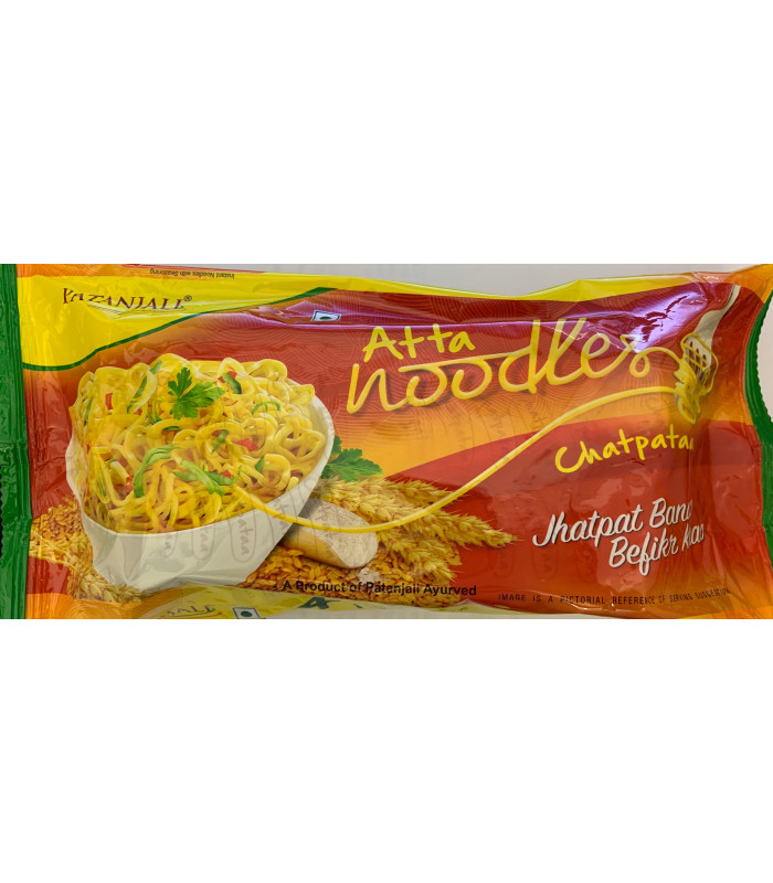Noodles - Patanjali atta noodles chatpataa (4 pack)- 240g Noodles - Patanjali atta noodles chatpataa (4 pack)- 240g